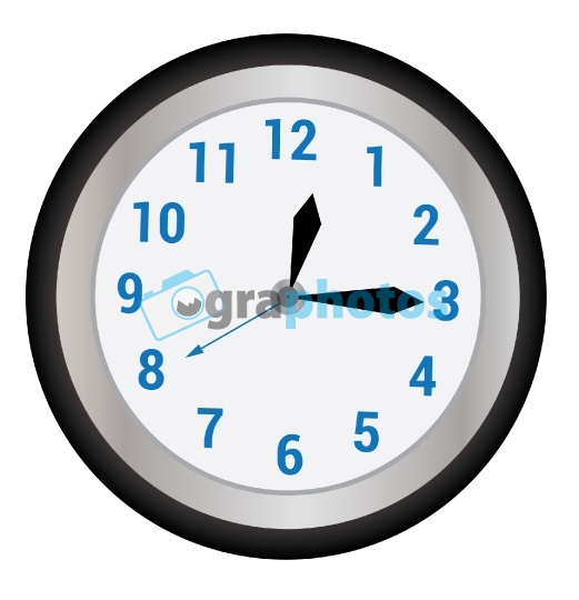 Black Frame White Clock