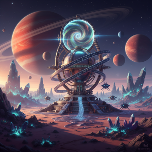 Cosmic Portal on an Alien Planet