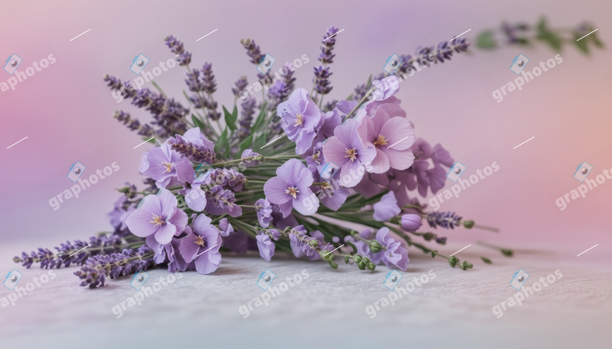 Delicate Lavender and Purple Floral Bouquet